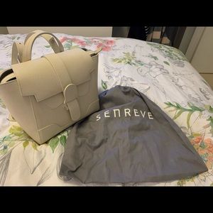 Senreve Mini Maestra - Cream Colour Pebbled Leather